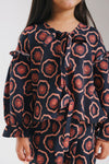 ETHNC-KIDS- PRINTED CO-ORD SET (JET BLACK | E1842/301/902)