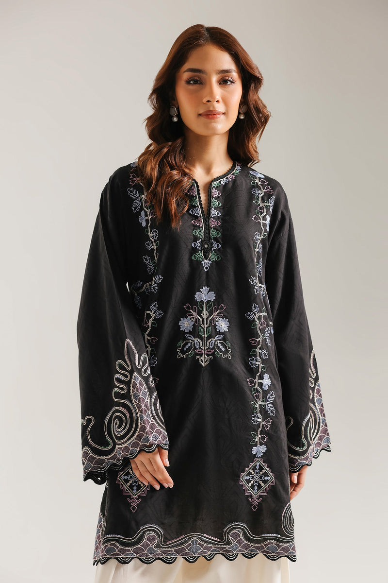 ETHNC EMBROIDERED SUIT| BLACK | E4631/103/901