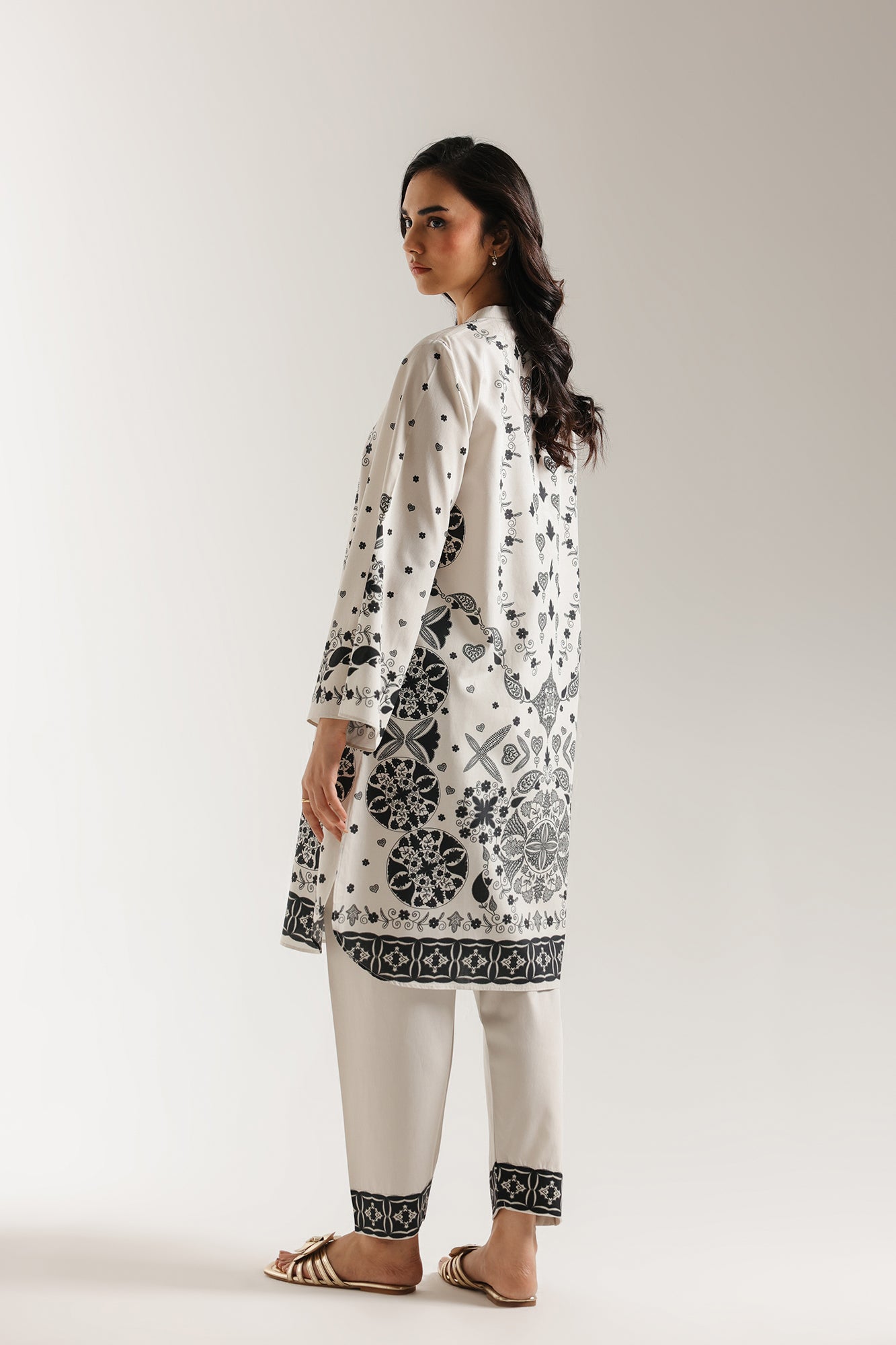 ETHNC-PRINTED SUIT-COLOR-STONE | E7077/102/817