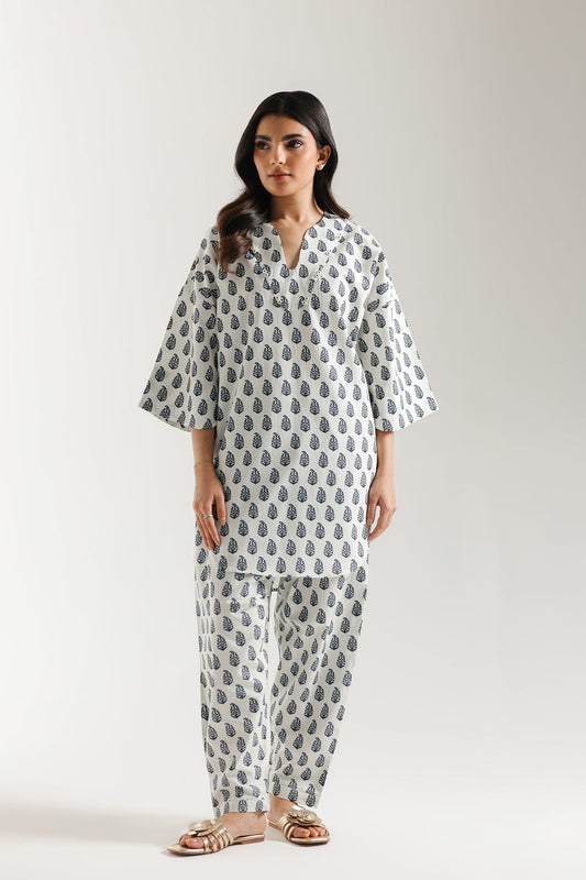 ETHNC PRINTED SUIT-VANILLA-ICE | E7123/102/005