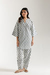 ETHNC PRINTED SUIT-VANILLA-ICE | E7123/102/005