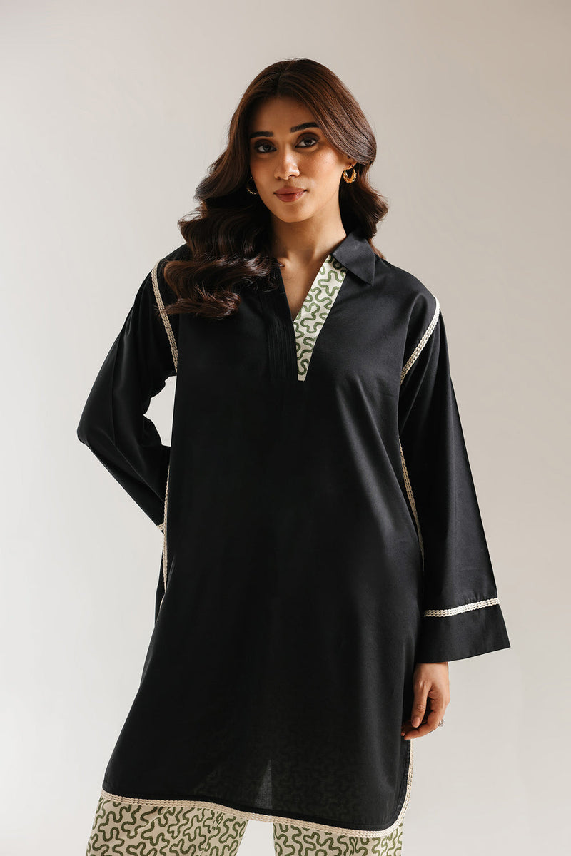 ETHNC PRINTED SUIT BLACK | E8024/102/901