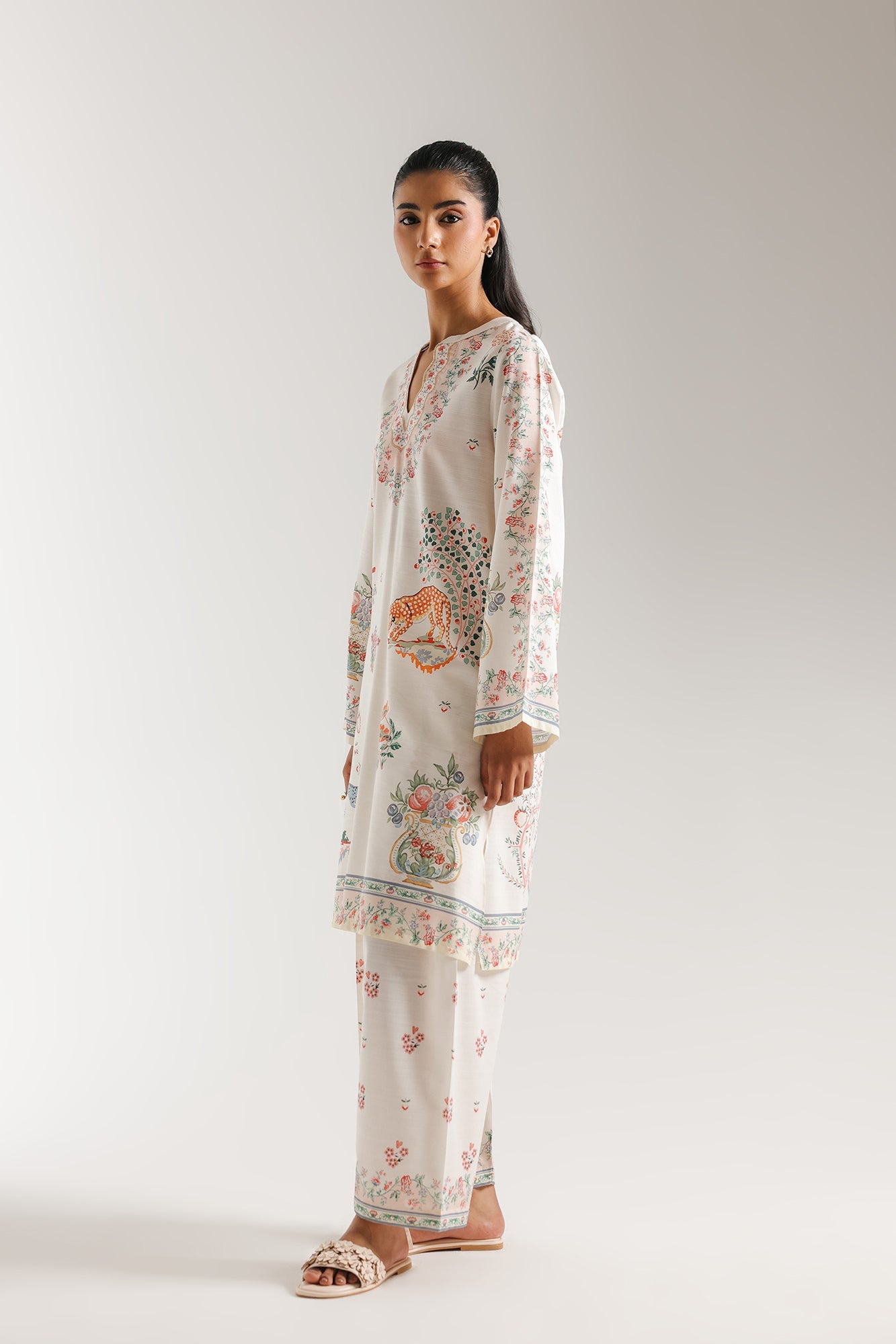 ETHNC-PRINTED SUIT-COLOR-OFF WHITE | E8059/102/002