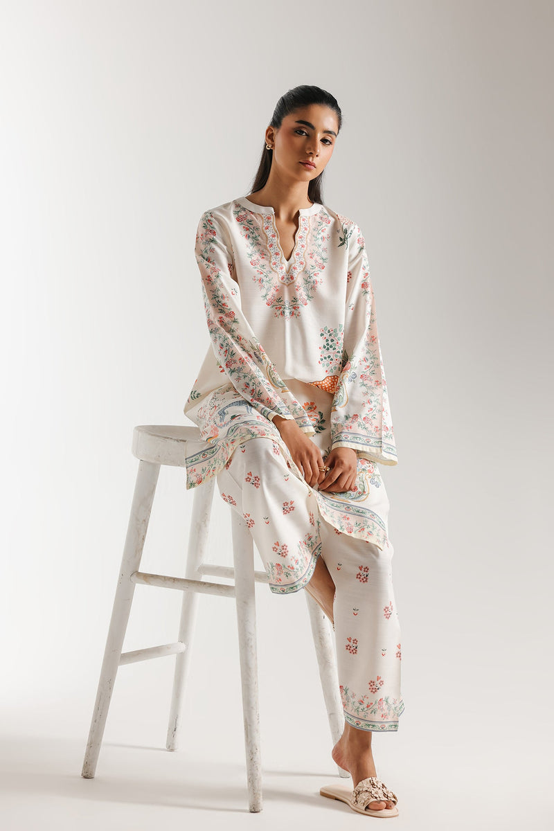ETHNC-PRINTED SUIT-COLOR-OFF WHITE | E8059/102/002