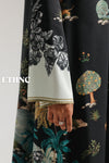 ETHNC PRINTED KAFTAN JET-BLACK | E8076/102/902