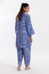 SANA SAFINAZ- Stitched Printed Dobby Shirt + Shalwar
