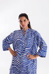SANA SAFINAZ- Stitched Printed Dobby Shirt + Shalwar