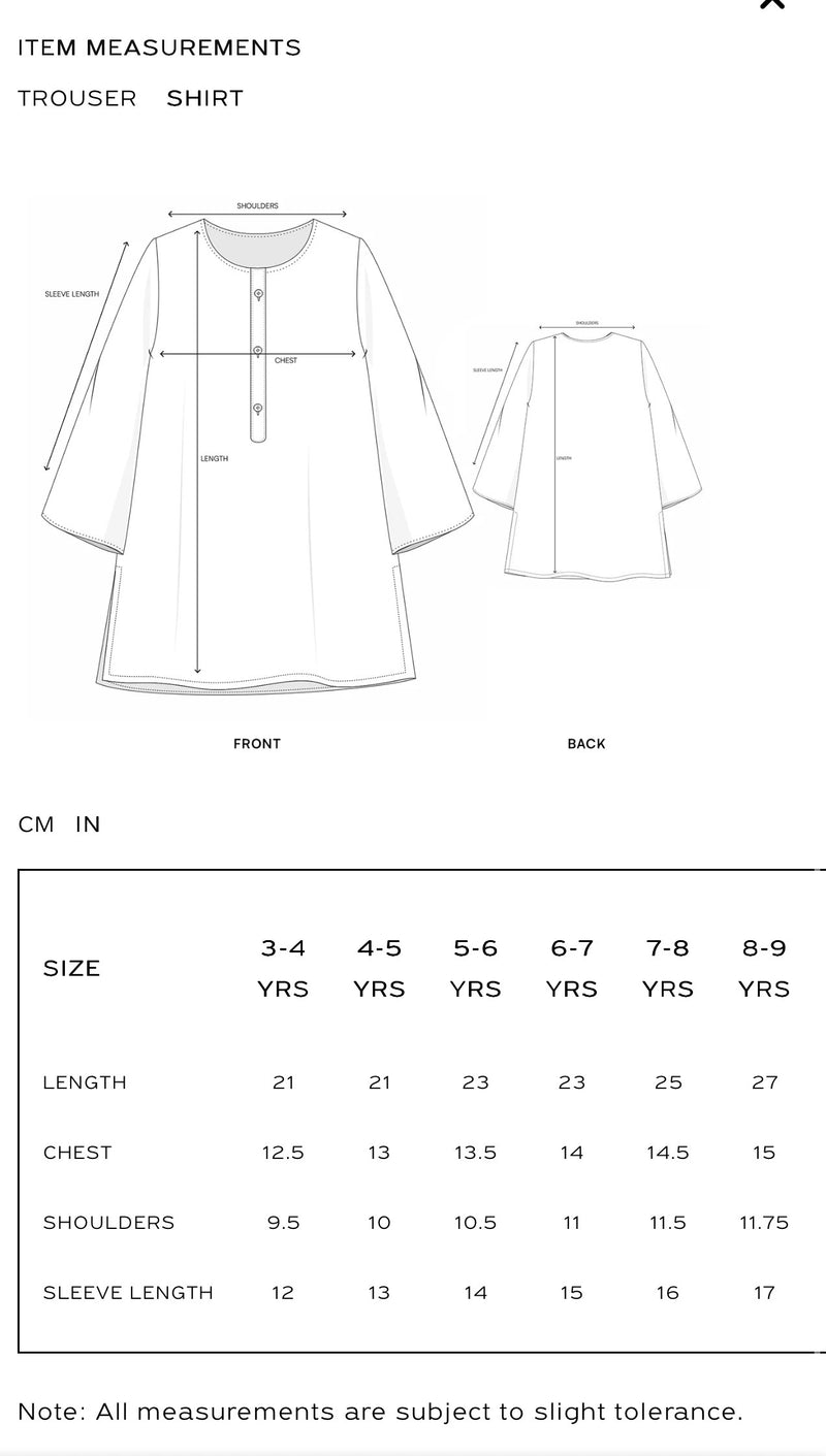 ETHNC Kids Embroidered 2 pcs Stitched Suit - SHIRT – ROUND NECK - FULL SLEEVES - EMBROIDERED - REGULAR LENGTH - SHALWAR - PRINTED - REGULAR LENGTH -CORAL