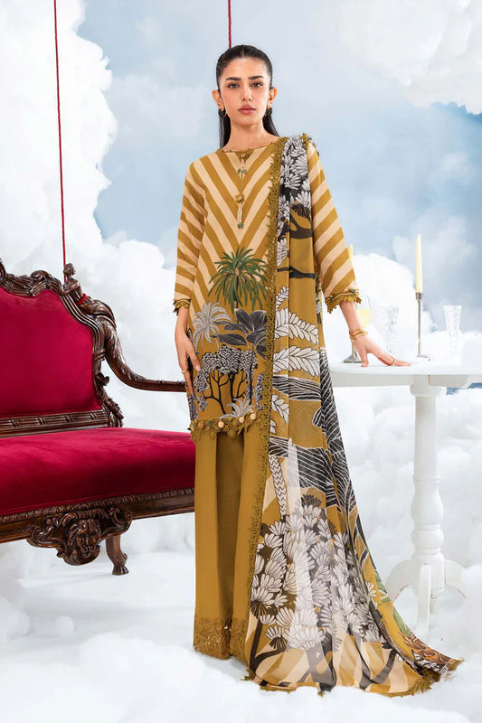 MARIA B BASICS SUMMER MB-CUSV14-08A-3 Pc Unstitched Embroidered Lawn Suit
