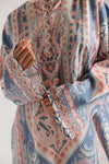 Ethnc PRINTED KURTI- Pastel Pink (E7971/102/425)