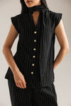 ETHNC Black Striped 2-Piece Suit | E0788/116/901