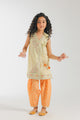 ETHNC Kids Embroidered 2 pcs Stitched Suit - Beige