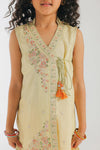 ETHNC Kids Embroidered 2 pcs Stitched Suit - Beige