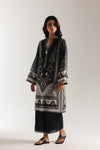 ETHNC -UNSTITCHED - 3 PIECE- PRINTED SUIT- JET BLACK
