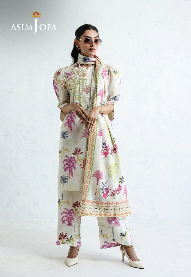 ASIM JOFA-PRINTED CAMBRIC STITCHED 3PCS (AJPB-210 )