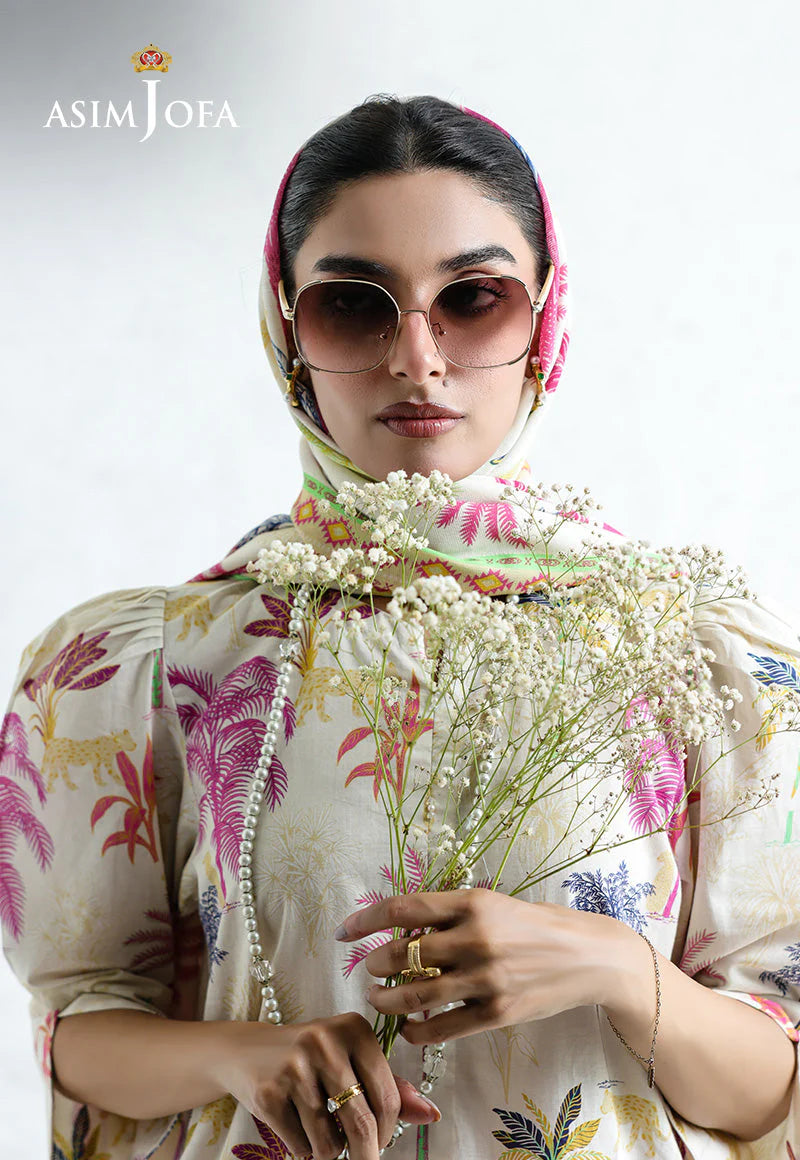 ASIM JOFA-PRINTED CAMBRIC STITCHED 3PCS (AJPB-210 )