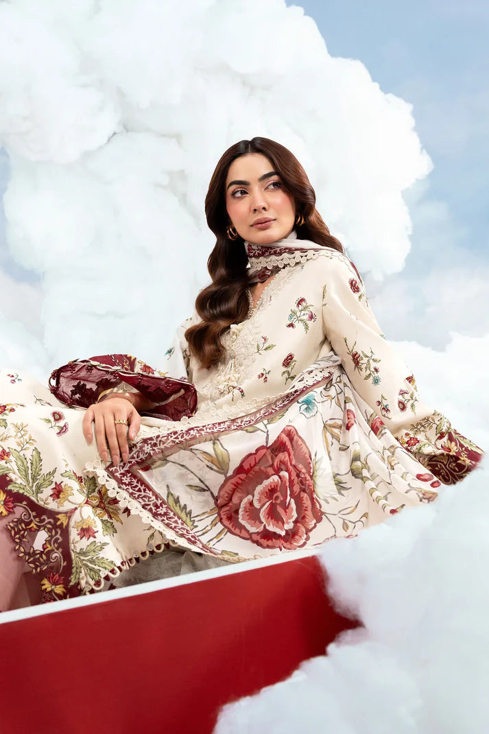 MARIA B BASICS Dreamscape Eid MB-CUSV14-01A-3 Pc Unstitched Embroidered Lawn Suit