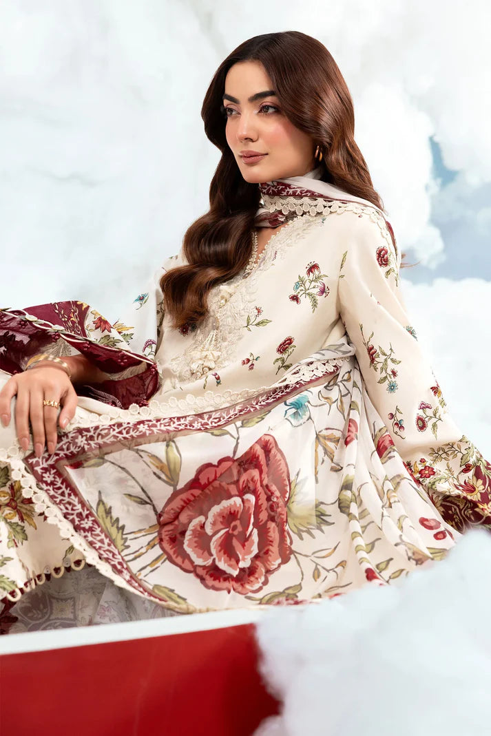 MARIA B BASICS Dreamscape Eid MB-CUSV14-01A-3 Pc Unstitched Embroidered Lawn Suit