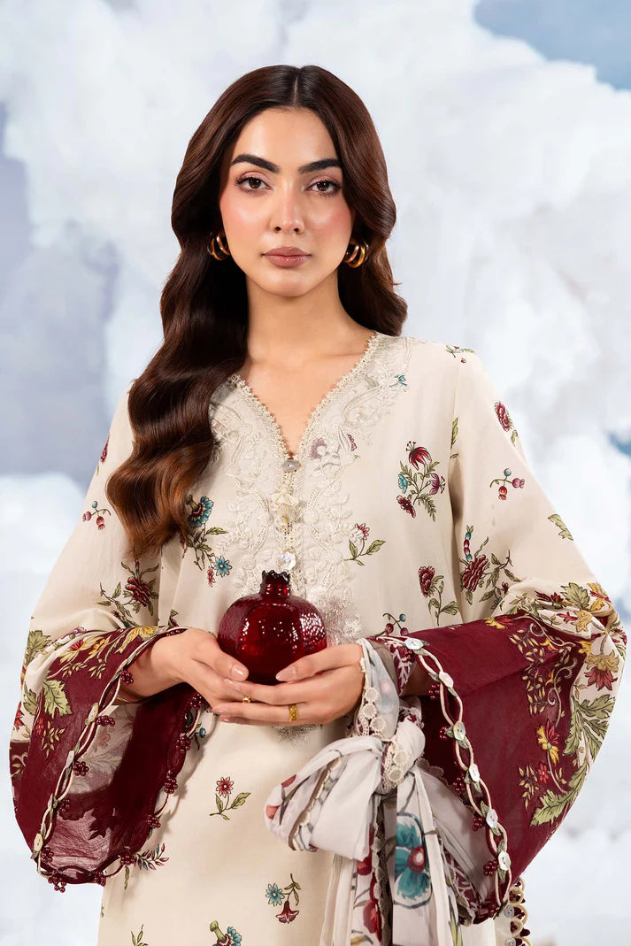 MARIA B BASICS Dreamscape Eid MB-CUSV14-01A-3 Pc Unstitched Embroidered Lawn Suit