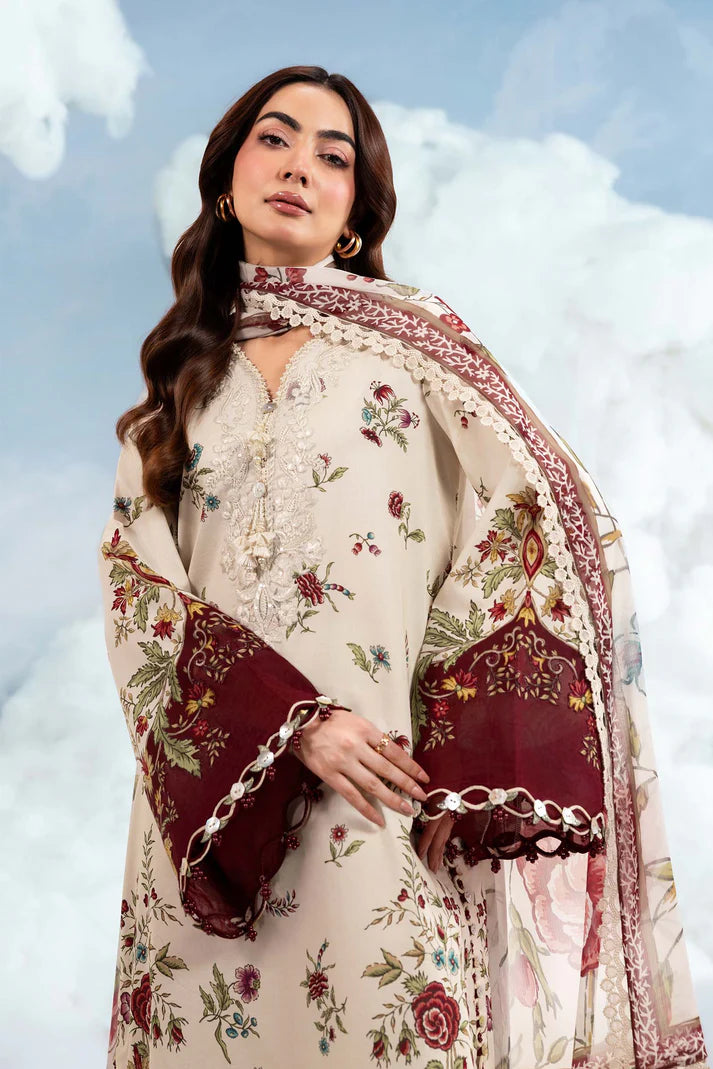 MARIA B BASICS Dreamscape Eid MB-CUSV14-01A-3 Pc Unstitched Embroidered Lawn Suit