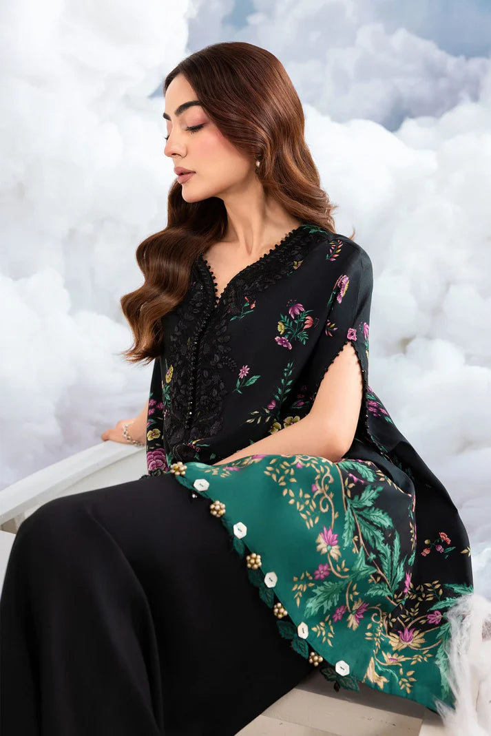 MARIA B BASICS SUMMER MB-CUSV14-01B-3 Pc Unstitched Embroidered Lawn Suit