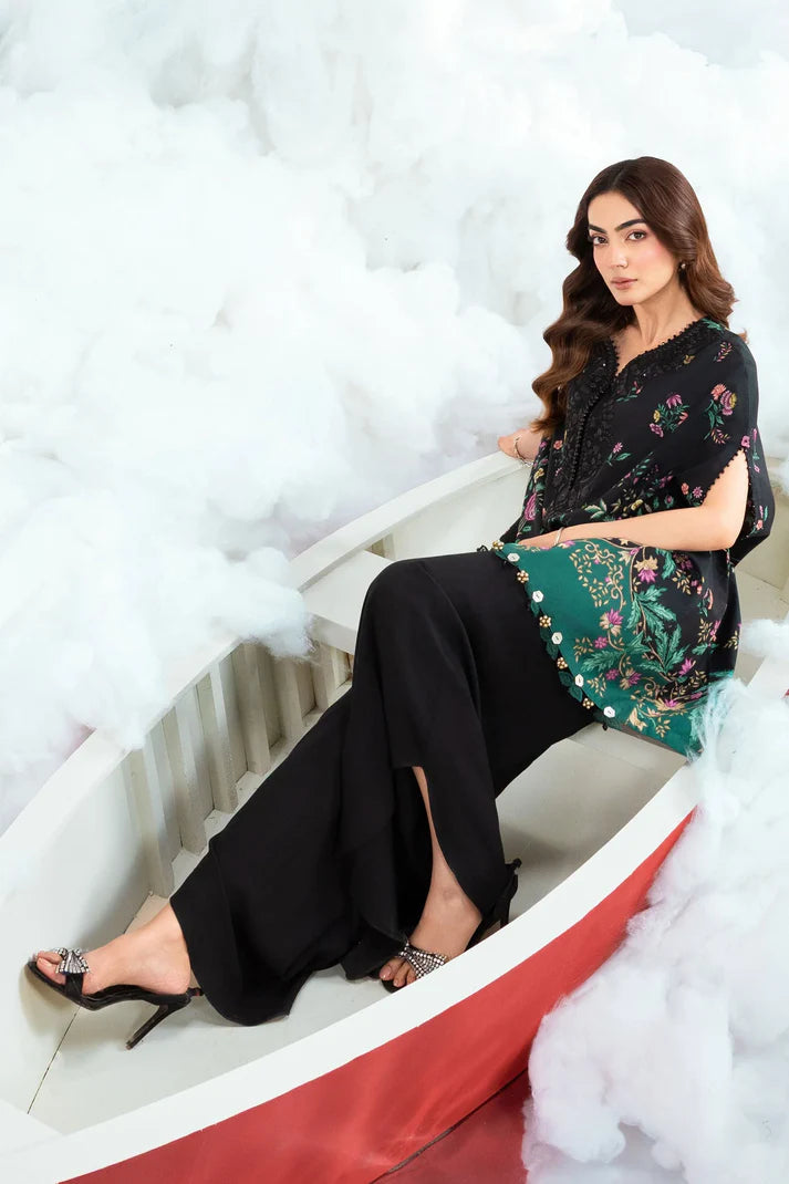 MARIA B BASICS SUMMER MB-CUSV14-01B-3 Pc Unstitched Embroidered Lawn Suit