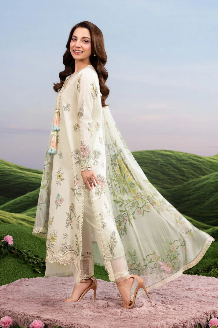 MARIA B BASICS SUMMER MB-CUSV14-02A-3 Pc Unstitched Embroidered Lawn Suit