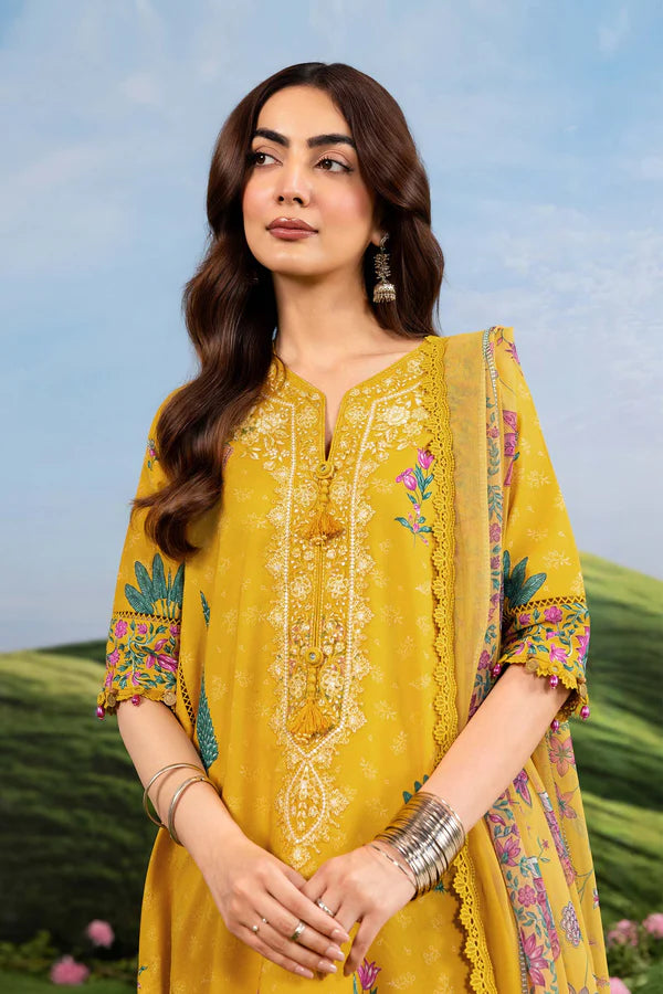 MARIA B BASICS SUMMER MB-CUSV14-03A-3 Pc Unstitched Embroidered Lawn Suit