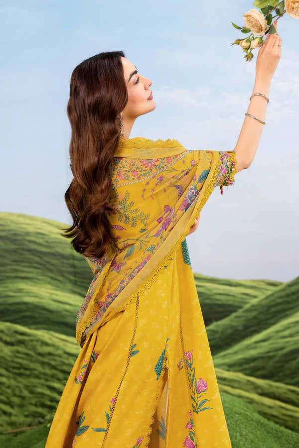 MARIA B BASICS SUMMER MB-CUSV14-03A-3 Pc Unstitched Embroidered Lawn Suit
