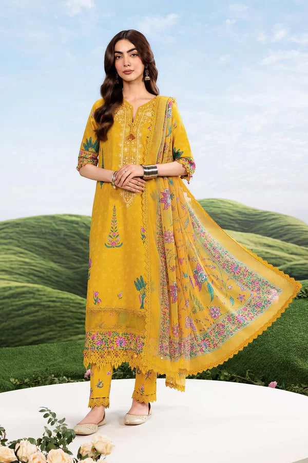 MARIA B BASICS SUMMER MB-CUSV14-03A-3 Pc Unstitched Embroidered Lawn Suit