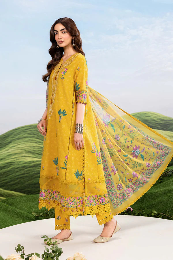 MARIA B BASICS SUMMER MB-CUSV14-03A-3 Pc Unstitched Embroidered Lawn Suit