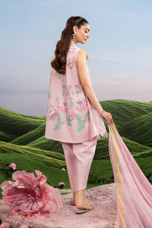 MARIA B BASICS Dreamscape Eid II'26 D-04A D-04A-3 Pc Unstitched Embroidered Lawn Suit