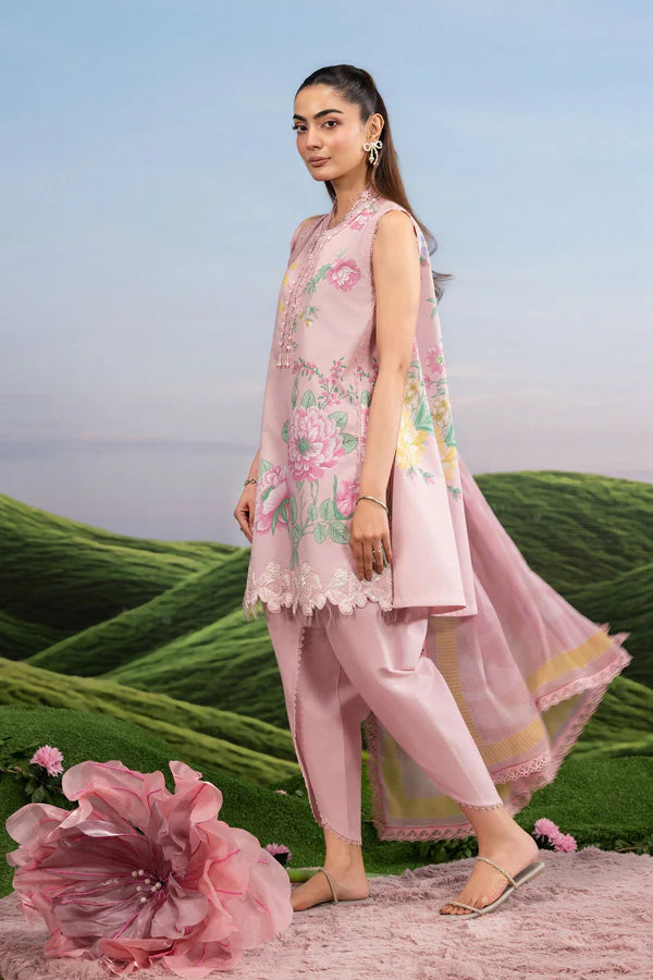 MARIA B BASICS Dreamscape Eid II'26 D-04A D-04A-3 Pc Unstitched Embroidered Lawn Suit