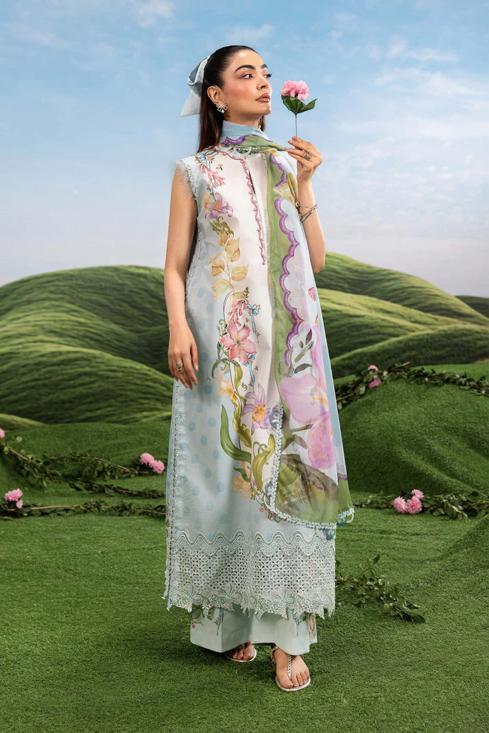 MARIA B BASICS SUMMER MB-CUSV14-05A-3 Pc Unstitched Embroidered Lawn Suit