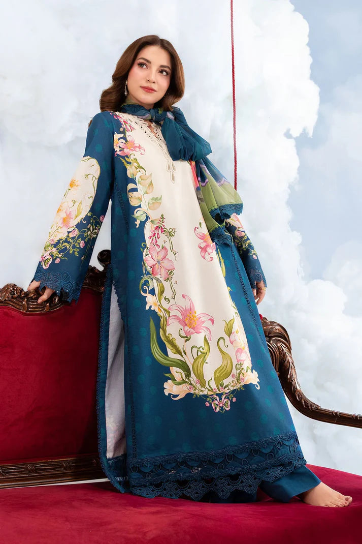 MARIA B BASICS SUMMER MB-CUSV14-05B-3 Pc Unstitched Embroidered Lawn Suit
