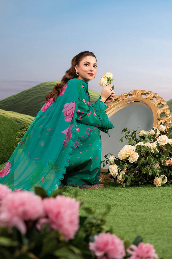 MARIA B BASICS SUMMER MB-CUSV14-09A-3 Pc Unstitched Embroidered Lawn Suit