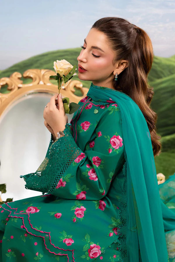 MARIA B BASICS SUMMER MB-CUSV14-09A-3 Pc Unstitched Embroidered Lawn Suit