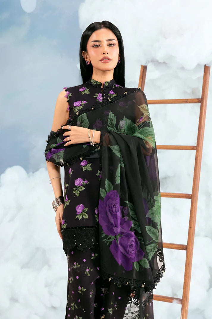 MARIA B BASICS Dreamscape Eid MB-CUSV14-09B-3 Pc Unstitched Embroidered Lawn Suit