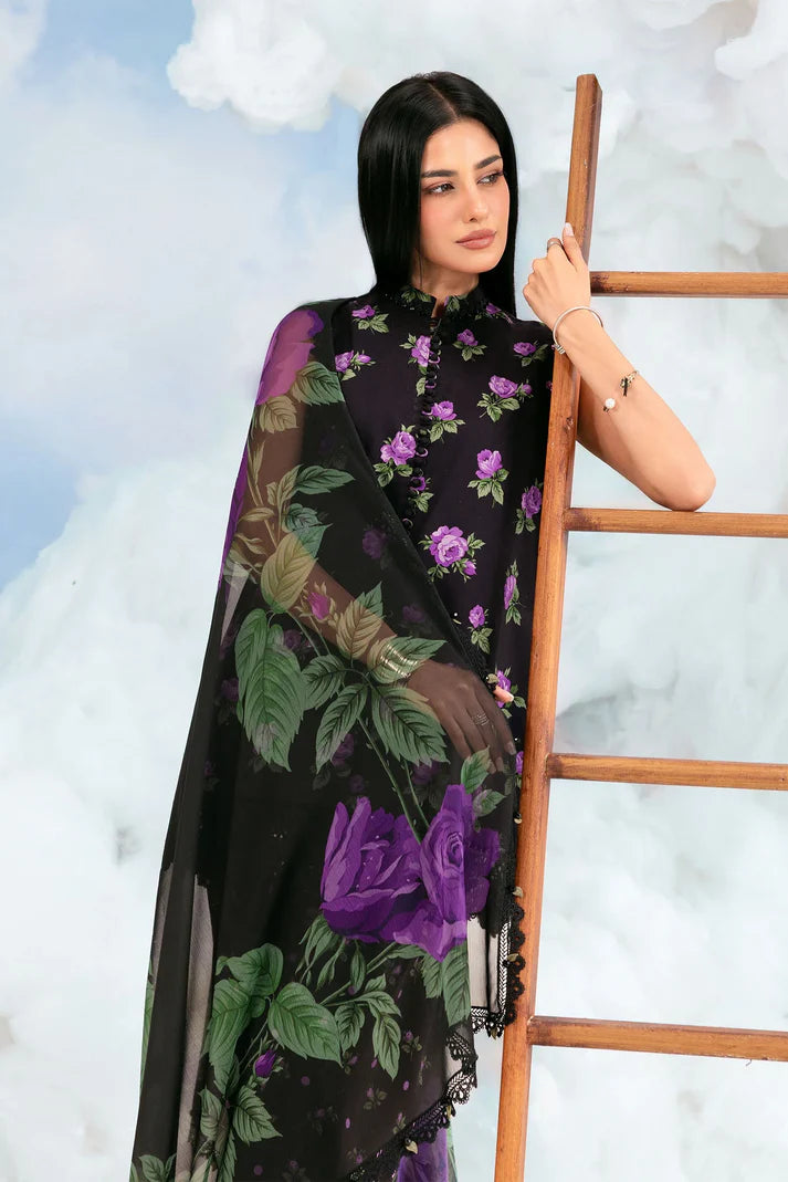 MARIA B BASICS Dreamscape Eid MB-CUSV14-09B-3 Pc Unstitched Embroidered Lawn Suit
