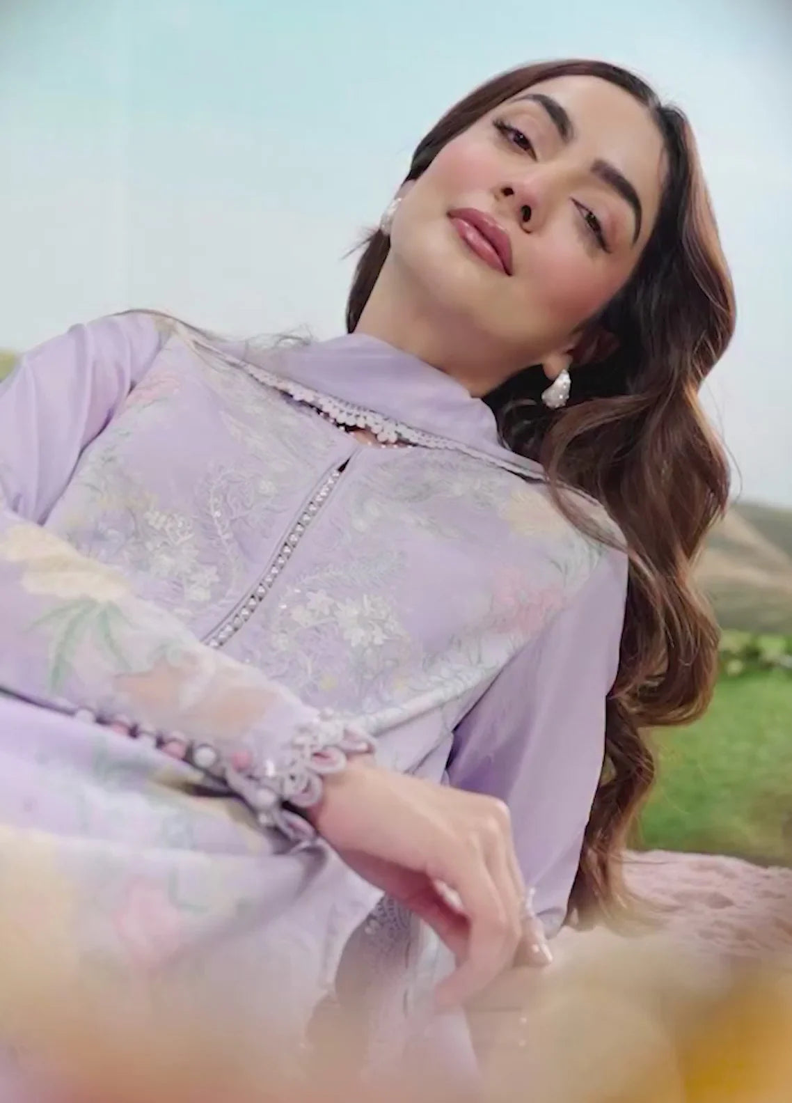 MARIA B BASICS SUMMER MB-CUSV14-11B-3 Pc Unstitched Embroidered Lawn Suit