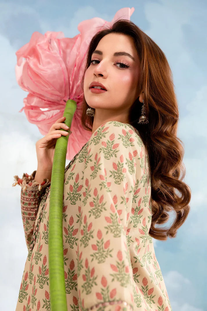 MARIA B BASICS Dreamscape Eid MB-CUSV14-12A-3 Pc Unstitched Embroidered Lawn Suit