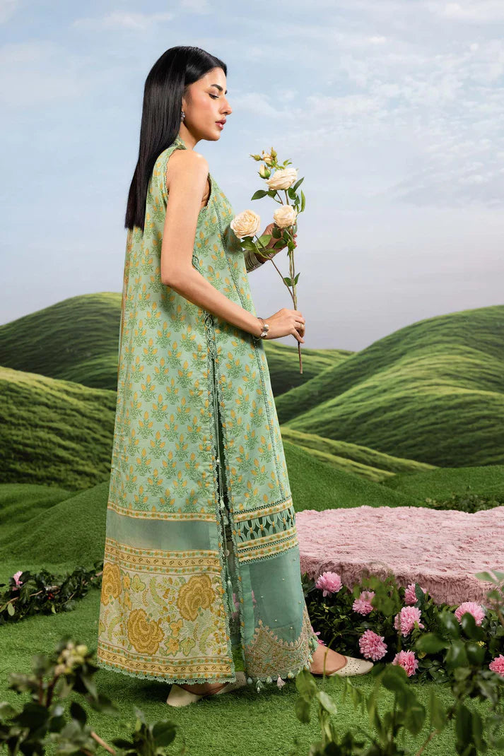 MARIA B BASICS MB-CUSV14-12B-3 Pc Unstitched Embroidered Lawn Suit