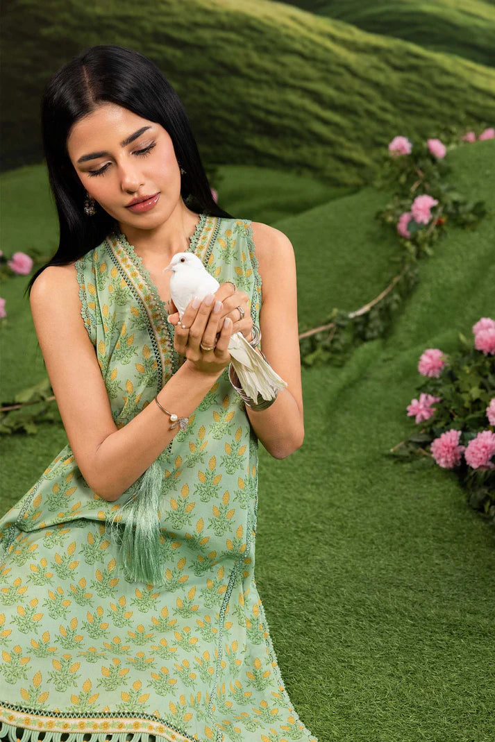 MARIA B BASICS MB-CUSV14-12B-3 Pc Unstitched Embroidered Lawn Suit
