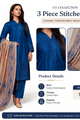 Elegant Pakistani Gulzar Yousaf (GL) Stitched 3 PCs - (Midnight Blue)