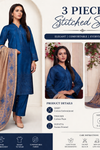 Elegant Pakistani Gulzar Yousaf (GL) Stitched 3 PCs - (Midnight Blue)