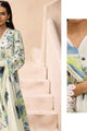 Nur Embroidered and Printed Lawn Collection | MP- 45 (White Floral)