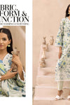 Nur Embroidered and Printed Lawn Collection | MP- 45 (White Floral)
