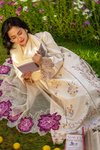 Rang Rasiya Premium Embroidered Lawn Unstitched 3Pc Suit - HANIA