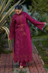 Rang Rasiya Premium Embroidered Lawn Unstitched 3Pc Suit - AYRA(Maroon)