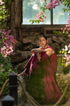 Rang Rasiya Premium Embroidered Lawn Unstitched 3Pc Suit - MAYA(Berry Wine)